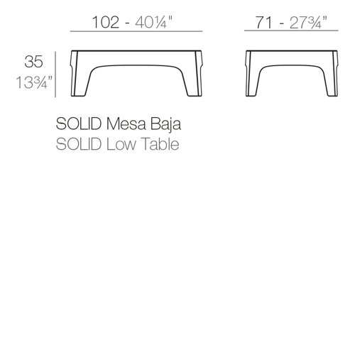 Vondom Solid Plastic/Resin Coffee Table & Reviews Wayfair